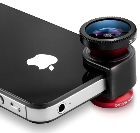 Lente clip ojo de pez para smartphone