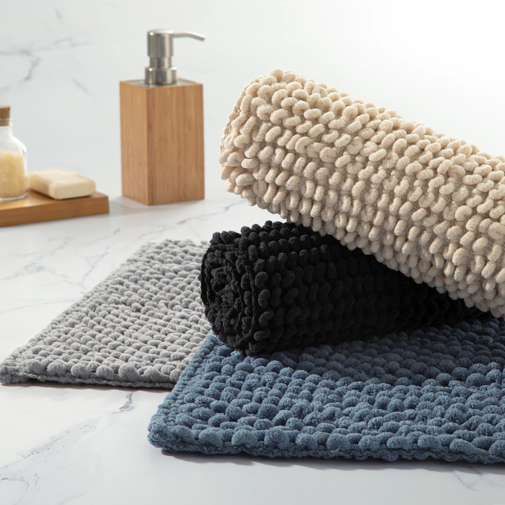 Alfombra de baño chenille antideslizante