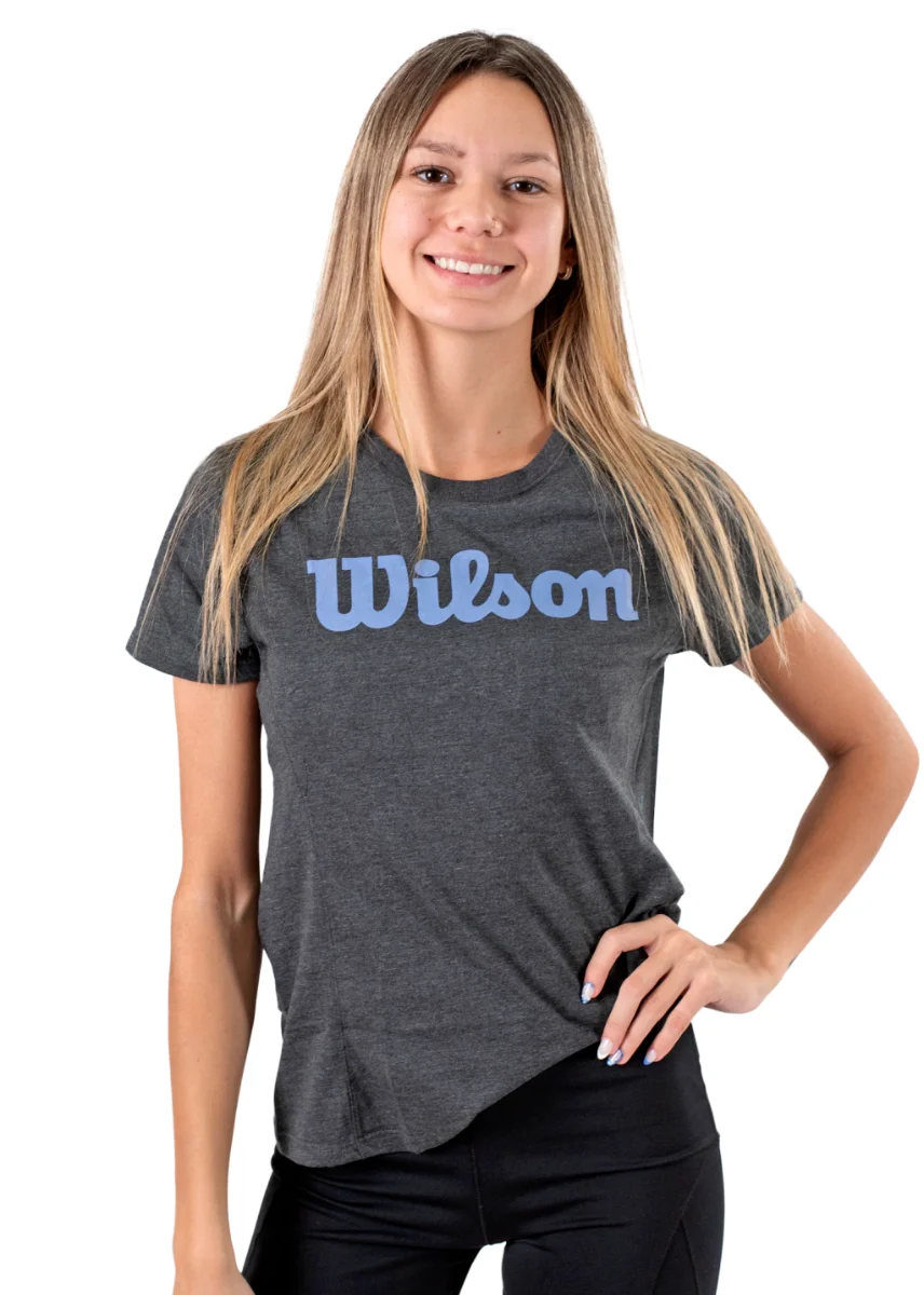 Remera Wilson gris con logo
