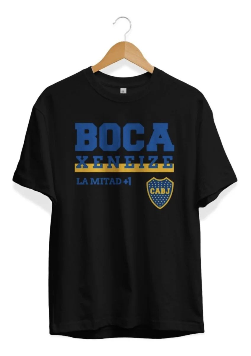 Remera Boca Juniors Xeneize La Mitad +1